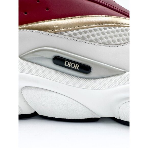 Dior B22 White Black Burgundy Gold Size 16 / EU 49 - Picture 6 of 12